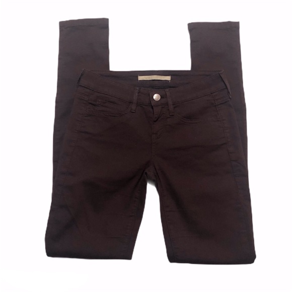 Vince Dark Raisin Zip Leg Skinny Jeans 0574 - Picture 2 of 11